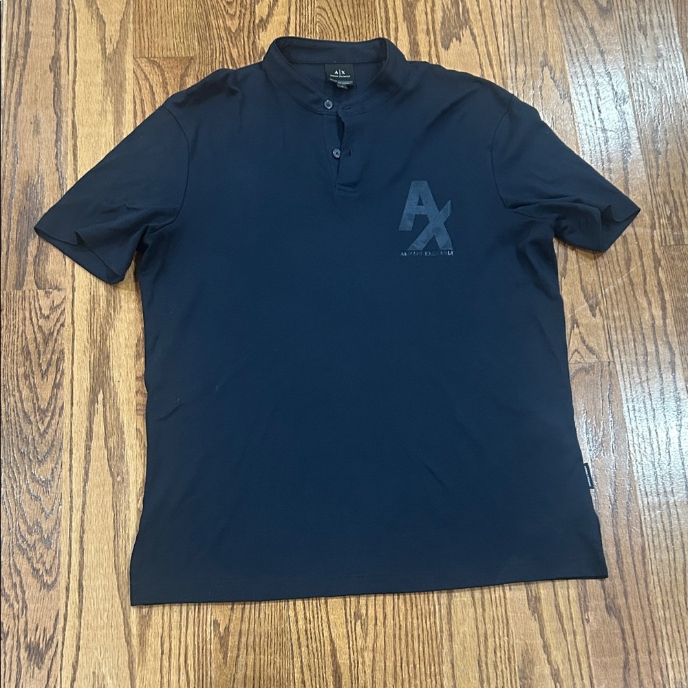 A/X Armani Exchange Dark Blue Polo Shirt new no tag